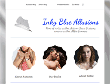 Tablet Screenshot of inkyblueallusions.com